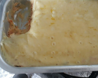 Purê de batata ao forno com frango desfiado