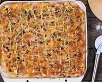 Lanche rápido de pão de forma - Pizza Fajuta