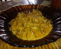 Carne com requeijão