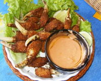 Patinha de caranguejo á milanesa