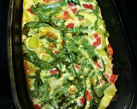 Omelete de forno colorido