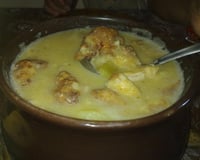 Grão-de-bico com bacalhau de Páscoa