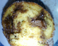 Bolinho de chuva de cenoura com chocolate
