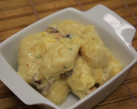 Nhoque recheado com mussarela