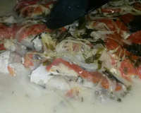 Filé de peixe com leite de coco fácil