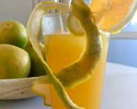 Drink de laranja e vodka