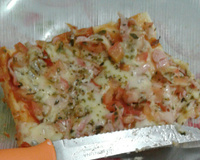 Pizza rápida de liquidificador