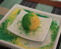 Brigadeiro verde e amarelo para a copa