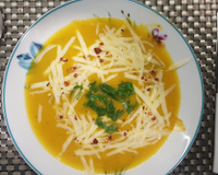 Creme de abóbora com gorgonzola