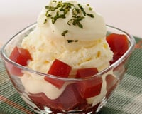 Sorvete à moda Romeu e Julieta