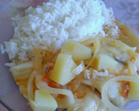 Fillé de peixe com batatas