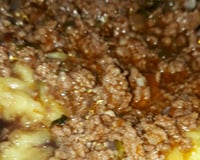 Carne moída com angu