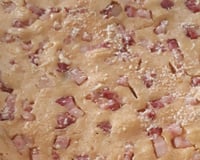 Torta de milho com bacon