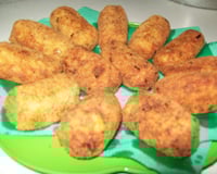 Bolinho de batata com sardinha