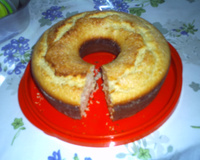 Bolo de flocos de arroz de liquidificador