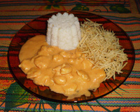 Estrogonofe de camarão