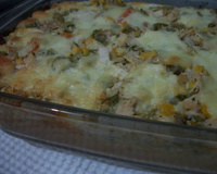 Torta de frango com queijo