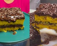 Bolo de cenoura fofinho da vovó com cobertura de brigadeiro já sai recheado do forno: faço essa receita fácil toda semana