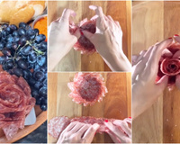 Mesa posta: essa flor de salame vai deixar a sua tábua de frios com um charme único