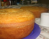 Bolo de leite da família Melo
