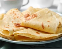 Massa de crepe sem gluten e sem lactose dobrada
