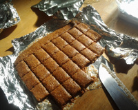 Paçoca de amendoim e bolacha