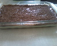 Pavê de chocolate com creme branco