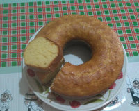 Bolo de fubá com leite de coco