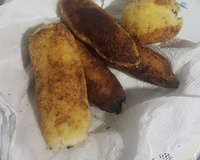 Croquete de batata recheada com carne moída