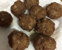 Bolinho de carne com aveia