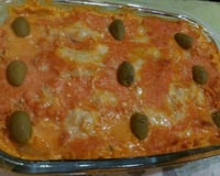 Lasanha de frango e creme de leite