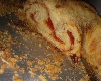 Cuca recheada com chocolate