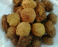 Bolinho de fubá frito