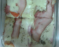 Bauru de forno com pão de forma