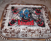 Bolo de aniversário com papel de arroz