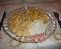 Camarão na moranga com catupiry