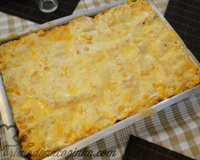 Lasanha com creme de milho