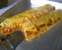 Rocambole  de massa de pastel