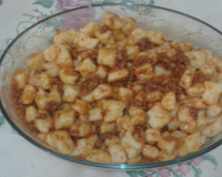 Nhoque de sobra de arroz