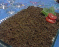 Purê de macaxeira (aipim) com carne de sol