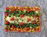 Rocambole de frango recheado