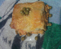 Bolo de batata com recheio de frango