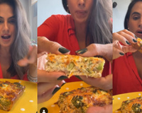 Receita de torta salgada suculenta e saudável da Carol Peixinho. 'A melhor que já fiz', garante a namorada de Thiaguinho