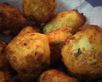 Bolinho de arroz crocante fácil