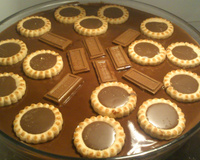 Pavê de chocolate preto e chocolate branco