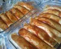 Lasanha de massa de pastel