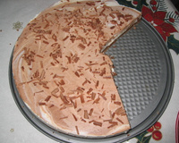 Mousse gelada de chocolate e iogurte