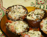 Berinjela com queijo