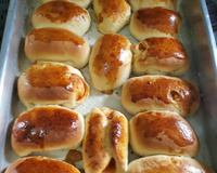 Pão de leite com salsicha