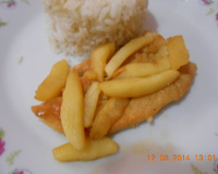 Filé de frango com maçã